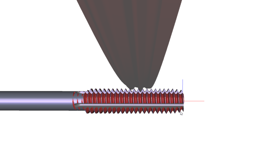 Qg1软件模拟挤压丝锥的螺纹磨削