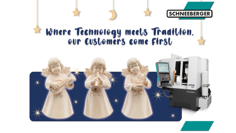 Wooden angel by Insam Ewald South Tyrol, made with engraving tools ground on a SCHNEEBERGER Aries NGP