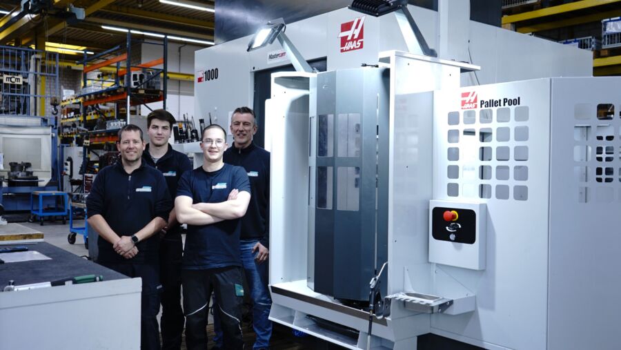 Reto Bieri, Uel Egger, Pascal Plüss, Jeton Fejza (links nach rechts)