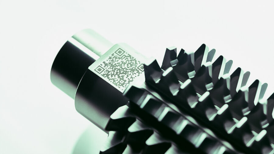 Riconoscimento dell’utensile con la lettura del codice Data Matrix ed avvio automatico del programma di affilatura associato