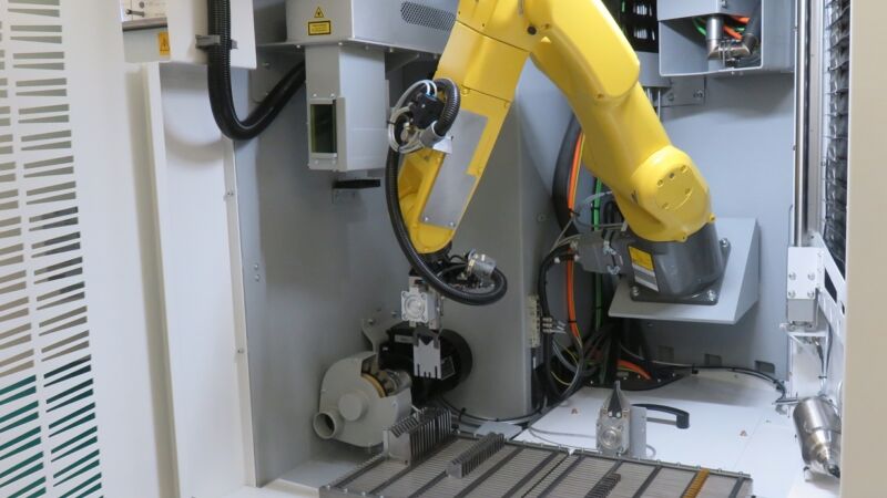 Blowing, brushing, lasering, turning