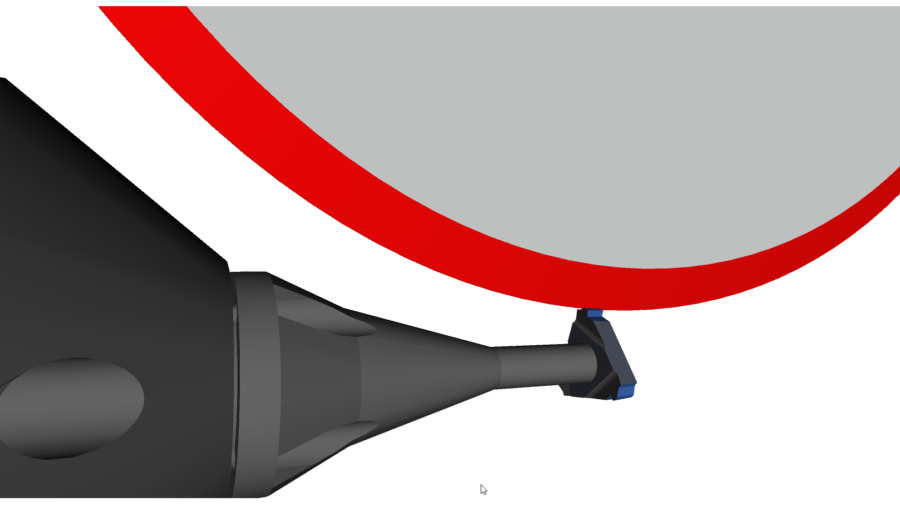 Indexable Insert A08 openly selectable tool orientation for probing and grinding